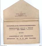 Postkaart Onkerzele, Verzenden