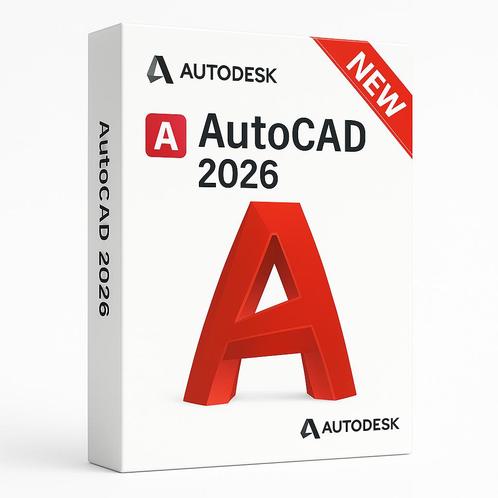 Autodesk AutoCAD 2026, Computers en Software, Educatie- en Cursussoftware, Nieuw, MacOS, Windows, Ophalen