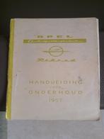 Handleiding  Opel Rekord 1957, Autos : Divers, Modes d'emploi & Notices d'utilisation, Enlèvement ou Envoi