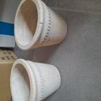 2 x bloempotten, Ophalen of Verzenden, Gebruikt