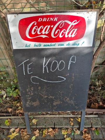 Reclamebord - Krijtbord Coca Cola beschikbaar voor biedingen