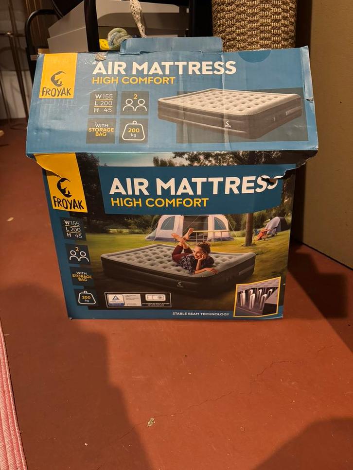2 persoons luchtbed, Caravans en Kamperen, Luchtbedden, Nieuw, 2-persoons, Ingebouwde pomp, Ophalen