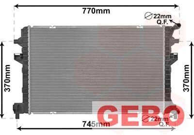 Volkswagen Golf 8 1.5 ETSI/TSI 2020+ radiateur watergekoelde, Auto-onderdelen, Motor en Toebehoren, Volkswagen, Nieuw, Ophalen of Verzenden