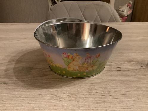 Metalen Paasmandje (20 cm), Diversen, Pasen, Gebruikt, Ophalen of Verzenden