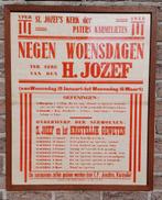 Antieke ingekaderde affiche 1938, Verzamelen, Ophalen