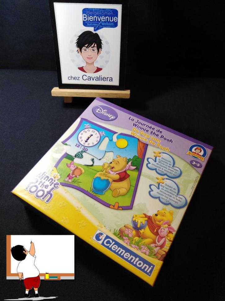 Tweetalig spel FR/NL - Winnie the Pooh Day, Kinderen en Baby's, Speelgoed | Educatief en Creatief, Nieuw, Puzzelen, Taal en Lezen