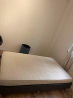 Bed + matras, Huis en Inrichting, Ophalen, Gebruikt, Beige, Twijfelaar