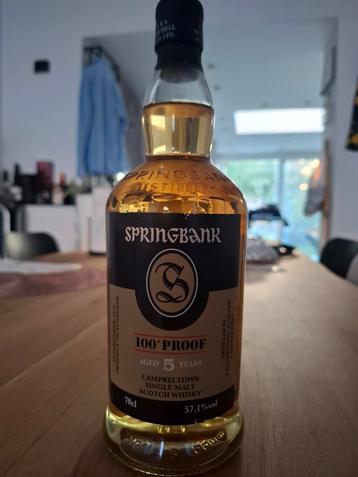 Springbank 5y 100 proof beschikbaar voor biedingen