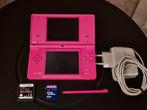 Nintendo DS (rose) — complète et testée — avec jeu et mémoir, Enlèvement ou Envoi, Comme neuf, Rose, Avec jeux