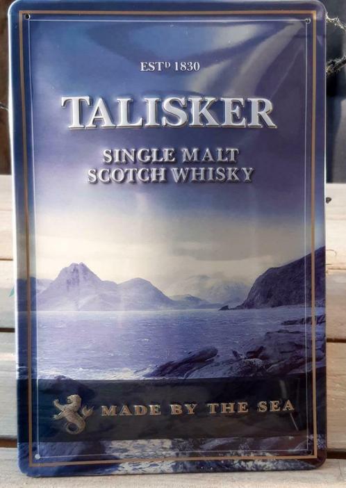 Reclamebord van Talisker Scotch Whisky in reliëf-(20x30cm)., Collections, Marques & Objets publicitaires, Neuf, Panneau publicitaire