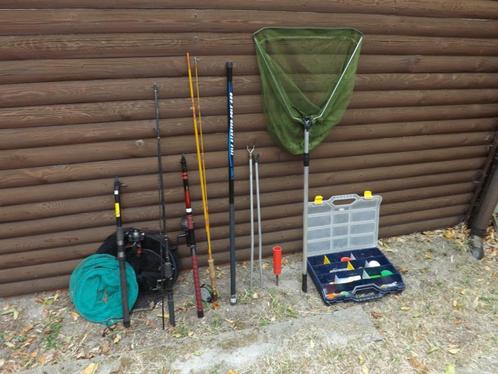set visgerief voor op de forel, Watersport en Boten, Hengelsport | Roofvissen, Gebruikt, Complete set, Ophalen