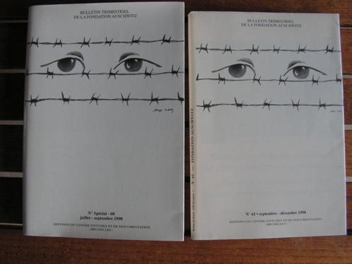 2 x boek « Bulletin Trimestriel de la Fondation Auschwitz », Boeken, Oorlog en Militair, Zo goed als nieuw, Overige onderwerpen