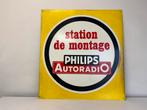 PHILIPS Autoradio oud reclamebord, Verzamelen, Ophalen of Verzenden, Gebruikt, Reclamebord