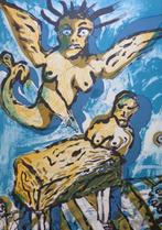 LUCEBERT / NAAKTE FIGUREN / KLEURLITHO / 76x56cm / SIG, Antiek en Kunst, Ophalen of Verzenden