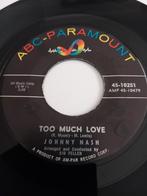 JOHNNY NASH.  TOO MUCH LOVE. VG POPCORN 45T, CD & DVD, Vinyles | R&B & Soul, Utilisé, Enlèvement ou Envoi
