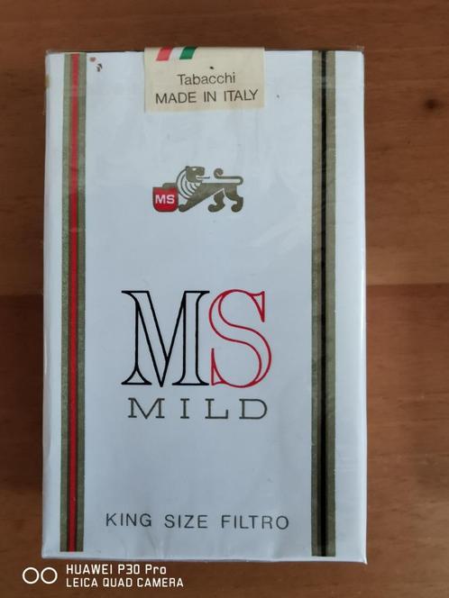 20 Italiaanse filtersigaretten MS Mild - retro, Verzamelen, Retro, Overige typen, Verzenden