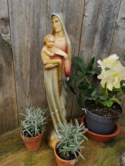 Statue Artdéco de la Vierge Marie magnifique ! Show box abat, Antiquités & Art, Curiosités & Brocante, Enlèvement ou Envoi