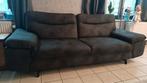 Salon en microfibres gris anthracite 2m20 sur 90cm, Huis en Inrichting, Zetels | Zetels, Ophalen