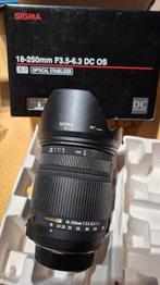 Sigma 18-250mm F3.5-6.3 DC OS HSM voor Nikon, Ophalen, Zo goed als nieuw, Zoom