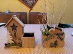 Décoration en bois, Ophalen, Zo goed als nieuw, Hout, Kaars
