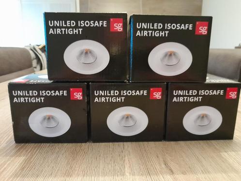 5 stuks inbouwspots wit LED, Huis en Inrichting, Lampen | Spots, Nieuw, Plafondspot of Wandspot, Metaal of Aluminium, Led, Inbouw