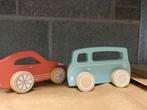 Little Dutch - 2 auto’s - 18 maanden, Kinderen en Baby's, Speelgoed | Babyspeelgoed, Ophalen, Zo goed als nieuw, Auto, Met wieltjes