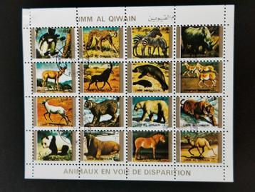 Umm-al-Qiwain 1972 - animaux sauvages - panda, antilope, mor, Enlèvement ou Envoi, Affranchi, Animal et Nature