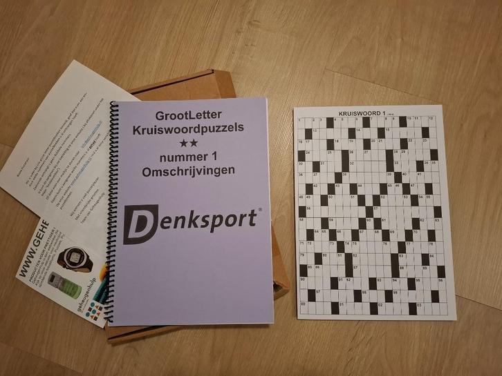 Grootletter kruiswoordpuzzels voor slechtzienden nr 1, Diversen, Overige Diversen, Nieuw, Ophalen of Verzenden