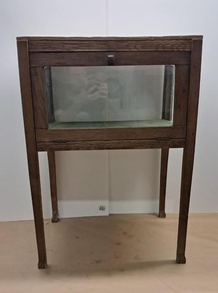 Vitrine ancienne bois & verre – présentoir de comptoir, Antiek en Kunst, Curiosa en Brocante, Ophalen