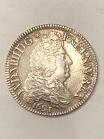 Munt zilver 1/2 ecu France Lodewijck XIIII  1691  kwaliteit, Ophalen of Verzenden, Frankrijk, Losse munt, Zilver