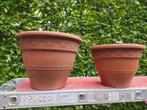 4 Terracotta bloempotten, Tuin en Terras, Terracotta, Gebruikt, Ophalen of Verzenden
