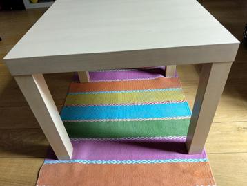 Vends tables IKEA Lack 50x50, 55 à 75 cm, Chêne blanchi ou blanc, Enlèvement, Rectangulaire