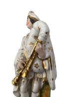 Plumier en porcelaine de Vieux Paris musicien à cornemuse, Enlèvement ou Envoi