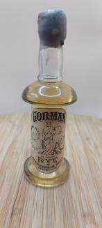 Klein flesje zeer oude whisky Gorman +- jaren 1900, Verzamelen, Ophalen of Verzenden, Zo goed als nieuw