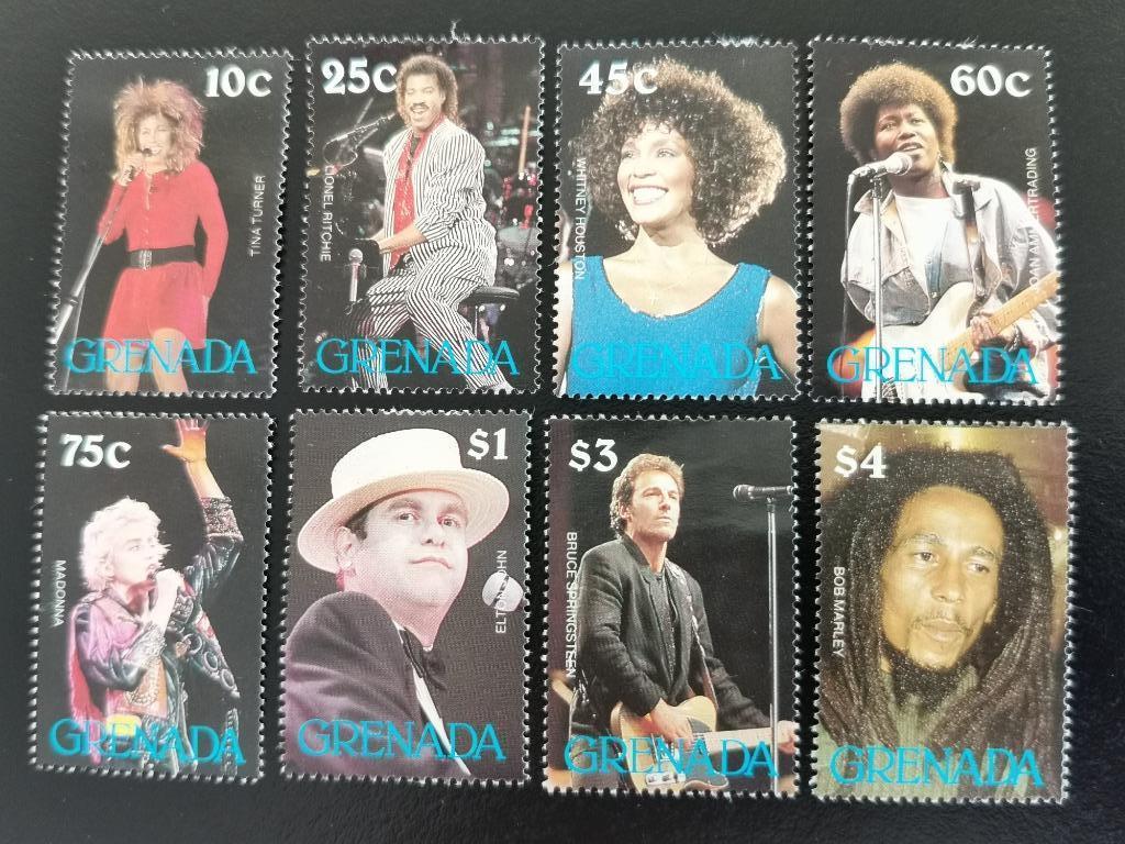 Grenada 1988 - bekende zangers - Madonna, Bob Marley ...*, Ophalen of Verzenden, Postfris, Noord-Amerika