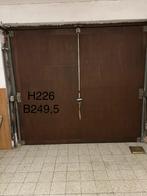 Garage poort 2x, Doe-het-zelf en Bouw, Deuren en Vliegenramen, Ophalen, Gebruikt, Garagedeur