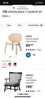 Fauteuil siège Ikea parfait état, Enlèvement, Comme neuf, Bois, Chene blanchi