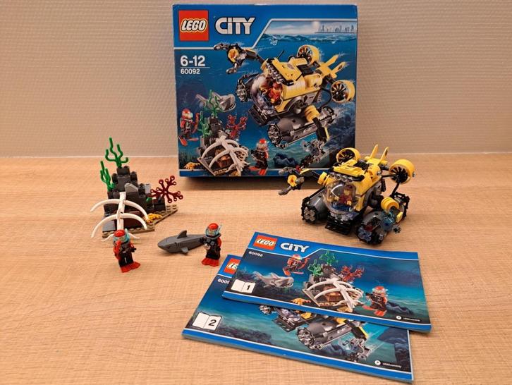 LEGO 60092: diepzee duikboot, ZGAN, 100% compleet + doos, Kinderen en Baby's, Speelgoed | Duplo en Lego, Zo goed als nieuw, Lego