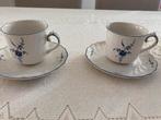2 tasses et 2 sous tasses Villeroy Bich Vieux, Antiek en Kunst, Ophalen