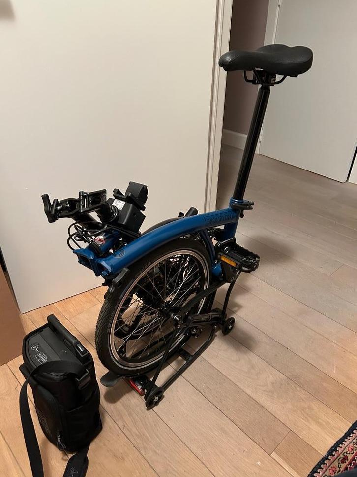 plooifiets brompton (elektrisch), Fietsen en Brommers, Fietsen | Vouwfietsen, Nieuw, Brompton, Totaal opvouwbaar, Versnellingen
