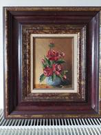 Schilderij Rozen in vaas door schilder Melkebeke, Antiek en Kunst, Ophalen