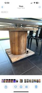 Eettafel, Huis en Inrichting, Tafels | Eettafels, Ophalen, Gebruikt, 150 tot 200 cm, Vierkant