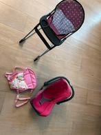 Poppenset eetstoel, draagzak en maxi cosi., Kinderen en Baby's, Ophalen, Gebruikt