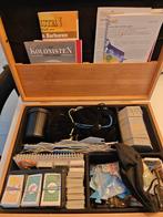 Catan met uitbreidingen - houten versie in opbergkist, Ophalen, Zo goed als nieuw