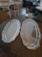 2  grote inox schotels, Ophalen of Verzenden, Gebruikt