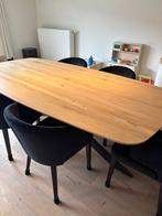 Eetkamerset massief eik met 6 stoelen, Huis en Inrichting, Complete eetkamers, Ophalen, Zo goed als nieuw, 6 tot 8 stoelen