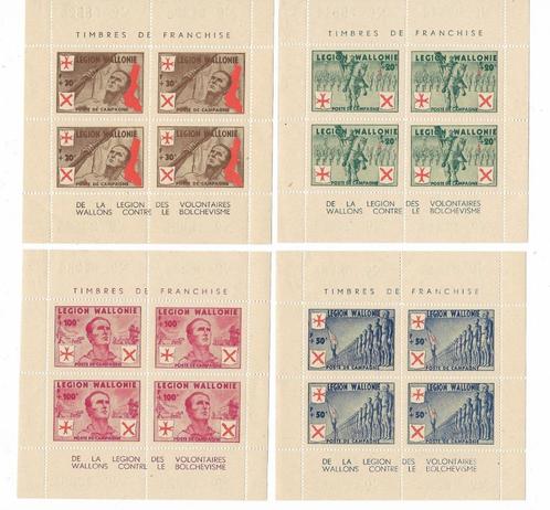 16 originele Waals legioen zegels Legion Wallonie, Verzamelen, Militaria | Tweede Wereldoorlog, Ophalen of Verzenden