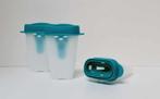 Tupperware™ « LollyTupp's » IJs - x 3 - wit en donkergroen, Huis en Inrichting, Verzenden, Nieuw, Wit, Bus of Trommel