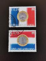 Cité du Vatican 2004 - pièces en euros, drapeaux, Enlèvement ou Envoi, Affranchi