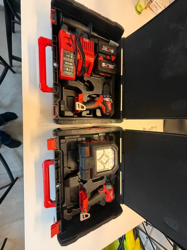 Lot visseuse Milwaukee, Bricolage & Construction, Outillage | Foreuses, Neuf, Foreuse et Perceuse, Vitesse variable, Enlèvement